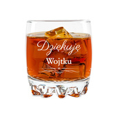 Grawerowana szklanka do whisky na PODZIĘKOWANIA
