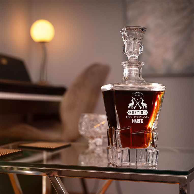 Karafka z grawerem dla myśliwego – prezent DLA KRÓLA POLOWANIA