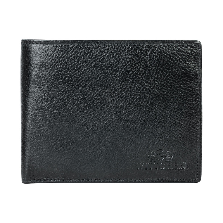 Portfel męski czarny Gadżet firmowy Prezent korporacyjny