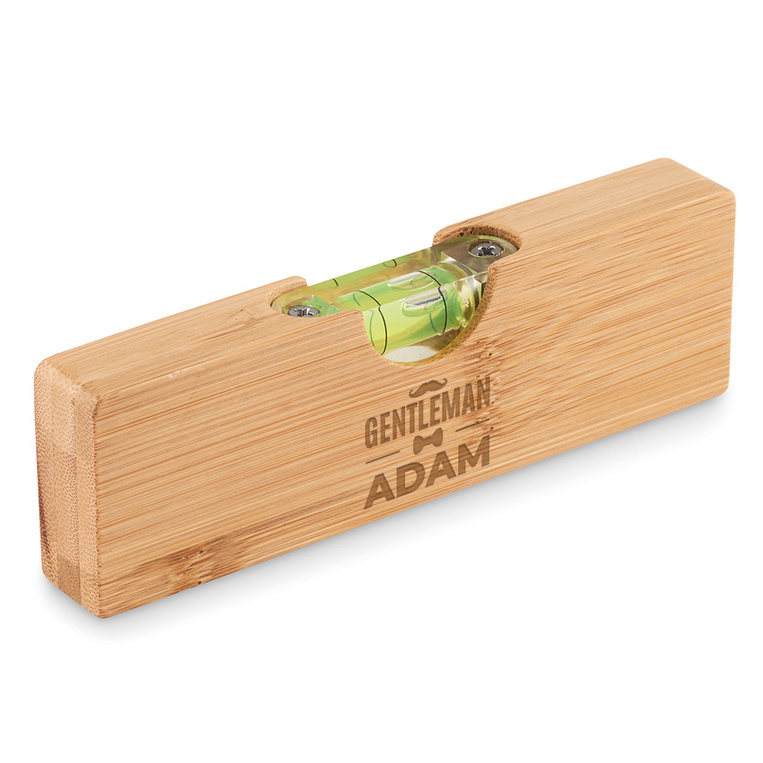 Poziomica z otwieraczem z grawerem GENTLEMAN + IMIE