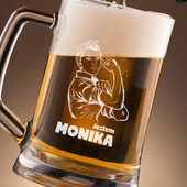 Kufel z grawerem JESTEM MONIKA prezent DLA NIEJ amatorki piwa