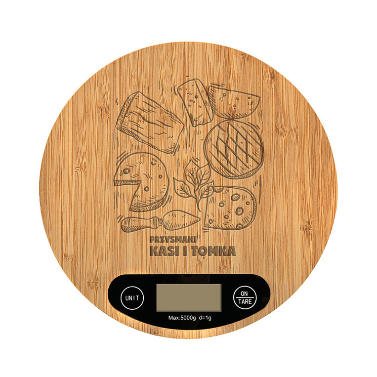 PRZYSMAKI TOMKA I KASI personalizowana waga kuchenna