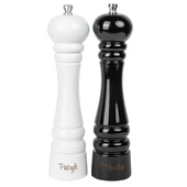 Drewniane młynki do soli i pieprzu GRAWER prezent na rocznicę ślubu