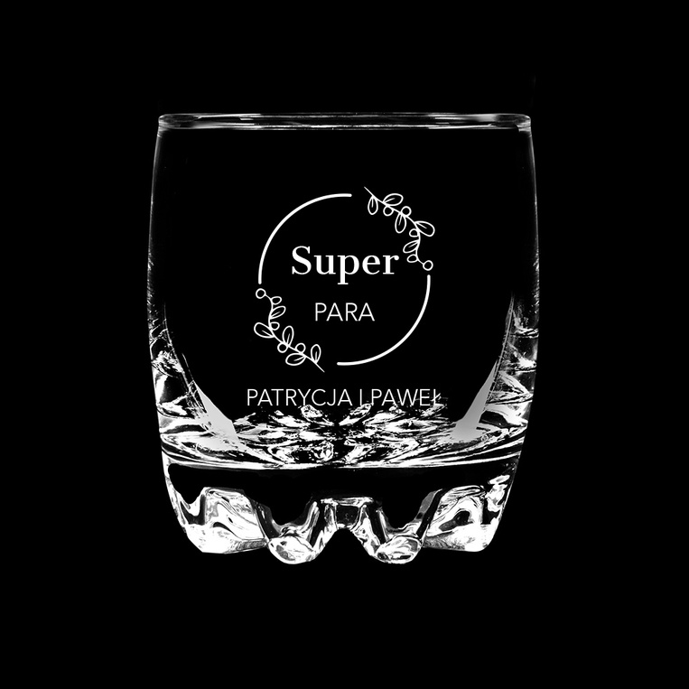 Personalizowana szklanka do whisky dla SUPER PARY z grawerem