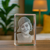 Fotokryształ 3D - trójwymiarowe zdjęcie Prezent na Święta Urodziny Imieniny