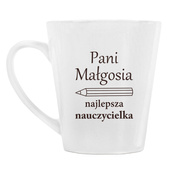 Personalizowany Kubek Latte z nadrukiem DLA NAUCZECIELKI