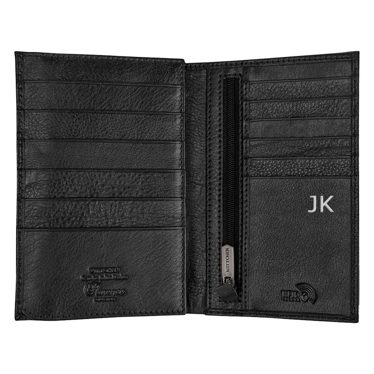 Portfel Wittchen męski czarny pionowy PREZENT DLA NIEGO