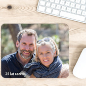 Podkładka pod mysz NA ROCZNICĘ ŚLUBU twoje zdjęcie + tekst