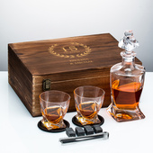 Zestaw do whisky z grawerem na 15-lecie – Kryształowa Miłość