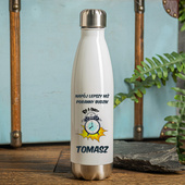 Butelka termiczna na prezent dla aktywnych NAPÓJ LEPSZY NIŻ BUDZIK