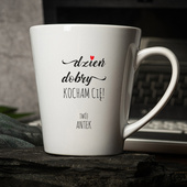 Personalizowany Kubek Latte dla ukochanej nadruk TWOJE IMIĘ