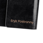 NOTES DLA FACETA - ekoskóra, personalizowany grawer