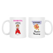 Kubek z nadrukiem na PODZIĘKOWANIA DLA ŚWIADKOWEJ