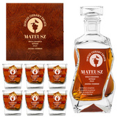 ZESTAW DO WHISKY na prezent DLA PODRÓŻNIKA twój grawer