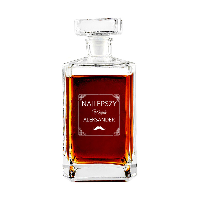 Karafka NA PREZENT z grawerem DLA NAJLEPSZEGO WÓJKA