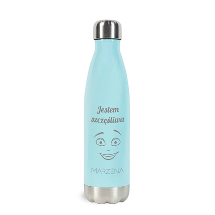 Butelka termiczna TERMOS z grawerem - JESTEM SZCZĘŚLIWA