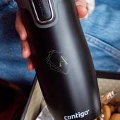 Personalizowany prezent - czarny kubek termiczny Contigo GRAWER MONOGRAMU