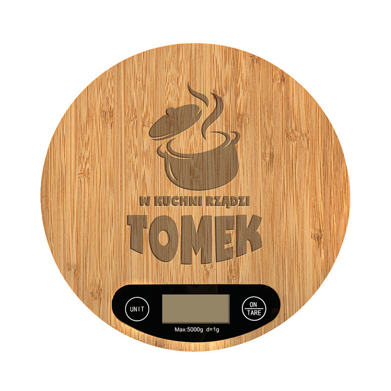 Waga kuchenna z grawerem DLA DOMOWEGO KUCHARZA