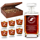 Zestaw Karafka i 6 Szklanek DLA PRACOWNIKA LASÓW PAŃSTWOWYCH + dedykacja