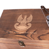 Zestaw do whisky DLA ŻOŁNIERZA – grawer z orzełkiem i stopniem wojskowym