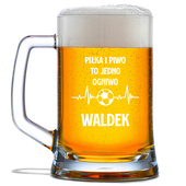 PERSONALIZOWANY Kufel z grawerem na prezent DLA FANA PIŁKI NOŻNEJ