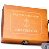 Komplet kamieni do whisky DLA MARYNARZA pomysł na personalizowany prezent