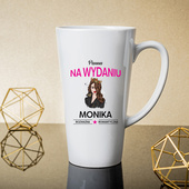 Kubek Latte MAX z nadrukiem PANNA NA WYDANIU na prezent