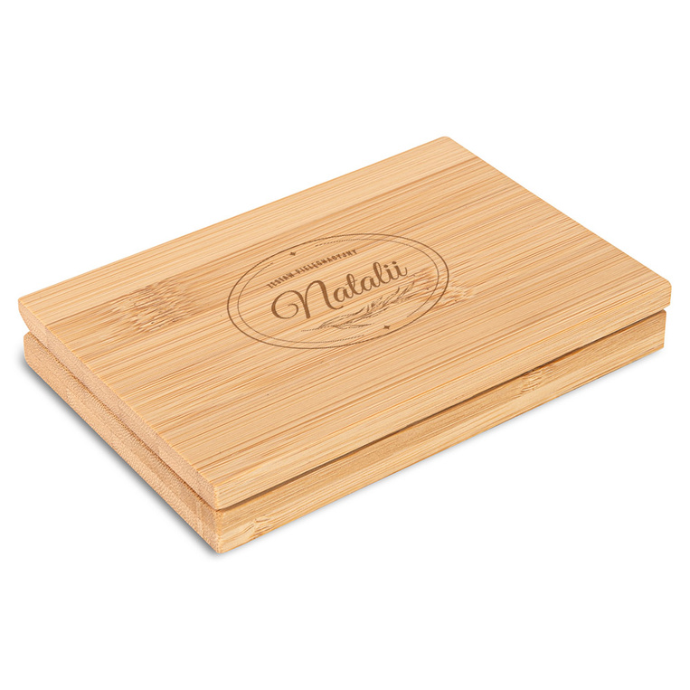 Zestaw do manicure w bambusowym etui ZESTAW PIELĘGNACYJNY + IMIĘ