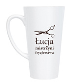 Kubek Latte Max z personalizowanym nadrukiem DLA FRYZJERKI