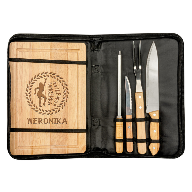Zestaw do grilla z grawerowaną deską PREZENT DLA TANCERKI