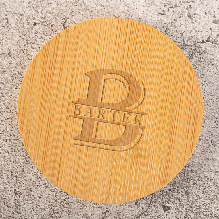 Personalizowany otwieracz bambusowy do piwa GRAWER INICAŁU I IMIENIA