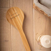 Bambusowa szczotka do kąpieli z grawerem CZAS RELAKSU BABCI + IMIĘ