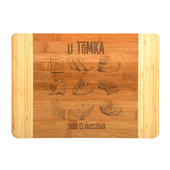 Deska do krojenia z grawerem DLA AMATORA SERÓW na prezent