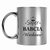 Kubek z nadrukiem DLA SUPER BABCI na prezent