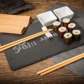 Zestaw do sushi z grawerem PODSTAWOWE MENU dla niego