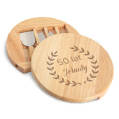 Deska do serów z nożami na prezent DLA NIEJ z okazji 50 URODZIN