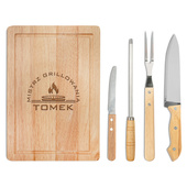 Zestaw do grilla z deską GRAWER dla MISTRZA GRILLOWANIA + IMIĘ