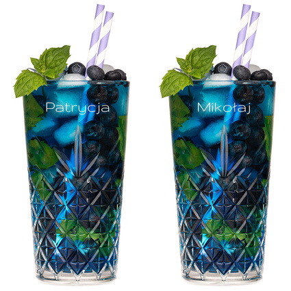 Zestaw 2 szklanek do drinków 470 ml z grawerem – prezent DLA BLISKICH na święta