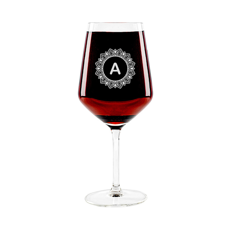 Zestaw 6 kieliszków z GRAWEREM MONOGRAM na PREZENT dla SMAKOSZA WINA