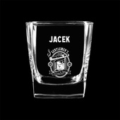 Karafka prosta i dwie szklanki z grawerunkiem na prezent