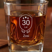Szklanka do whisky na 30. urodziny Zosi – grawerowany prezent