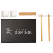 PERSONALIZOWANY zestaw do sushi z grawerem SAMOTOZJEMTO + IMIĘ