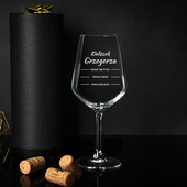 Kieliszek do wina czerwonego dla męża lub kolegi + opakowanie prezentowe