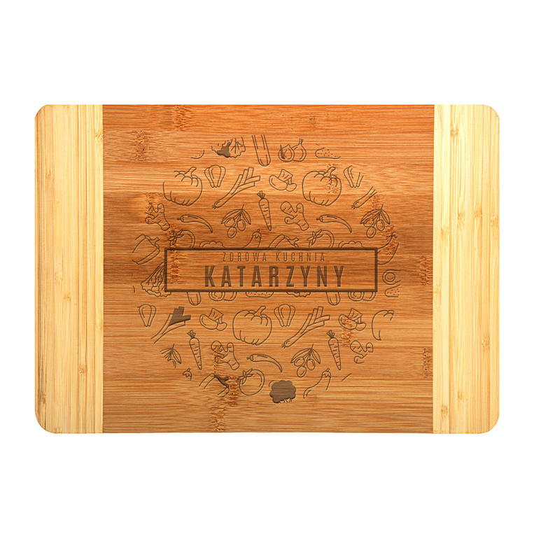 Deska do krojenia z TWOIM grawerem dla miłośnika ZDROWEJ KUCHNI