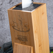 Stojak do noży DLA KUCHARZA z grawerem PREZENT NA IMIENINY URODZINY