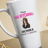 Kubek Latte MAX z nadrukiem PANNA NA WYDANIU na prezent