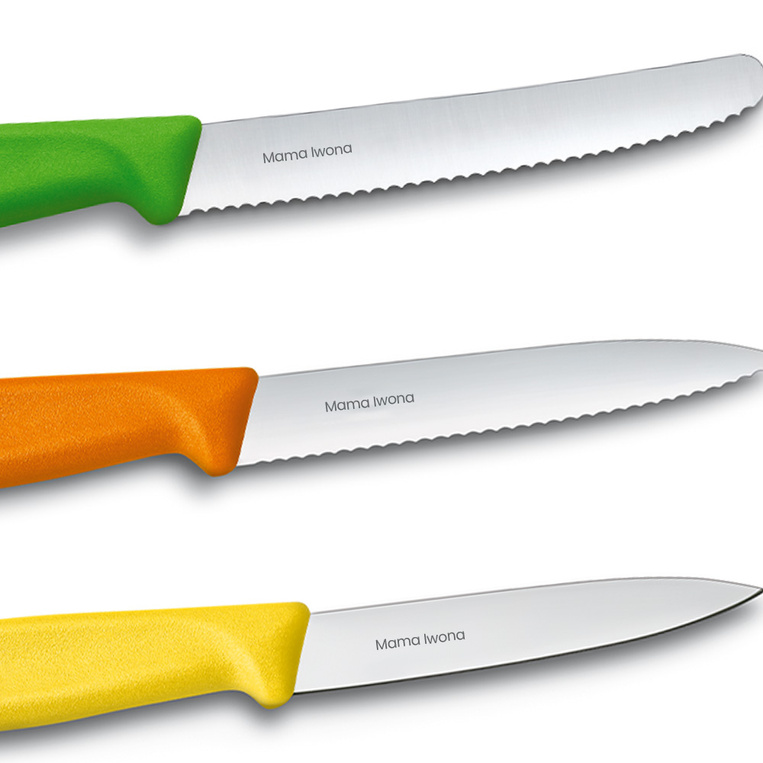 Zestaw 3 noży Victorinox z grawerem DLA MAMY – praktyczny prezent