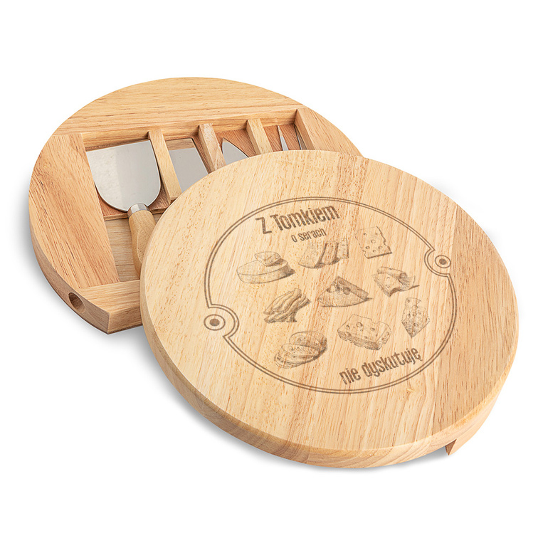 Deska serów z grawerem na prezent DLA ZNAWCY SERÓW