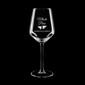 6 kieliszków do wina DLA MŁODEJ PARY na ŚLUB z grawerem ZESTAW