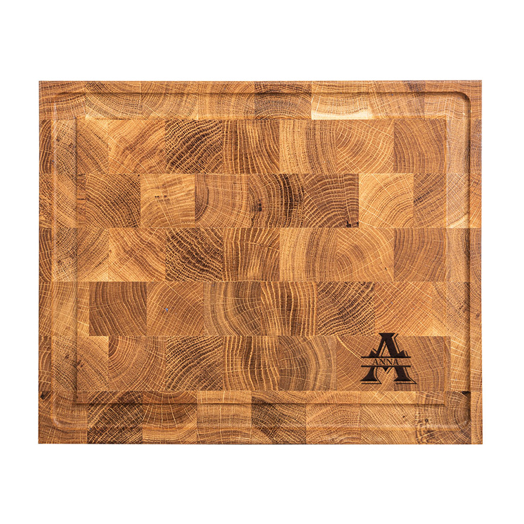 Deska sztorcowa na prezent – grawerowana, dębowa, 32,5x26,5x3 cm